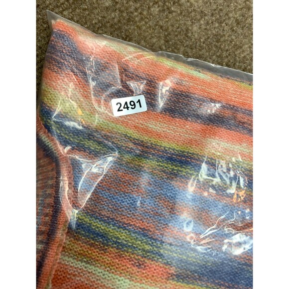 Urban Outfitters Sweater Womens M Finley Cropped Turtleneck Striped Pullover - Picture 10 of 10